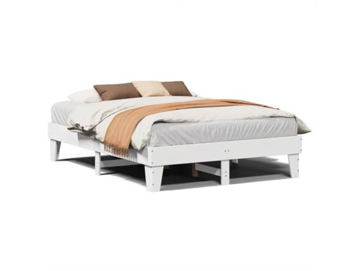 PUGYNBK Bettgestell ohne Matratze, massives Kiefernholz, 160 x 200 cm Lattenrost Stauraum darunter stabile Füße Schlafzimmer