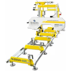 BAMATO Blockbandsäge BBSW-400 mit 3,0 m Rollbahn (400V)