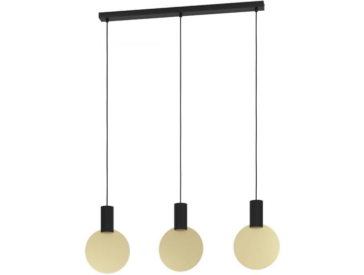 Eglo Pendellampe Sarona Schwarz-gold Stahl B 5 cm - LED- LED Energiesparlampe