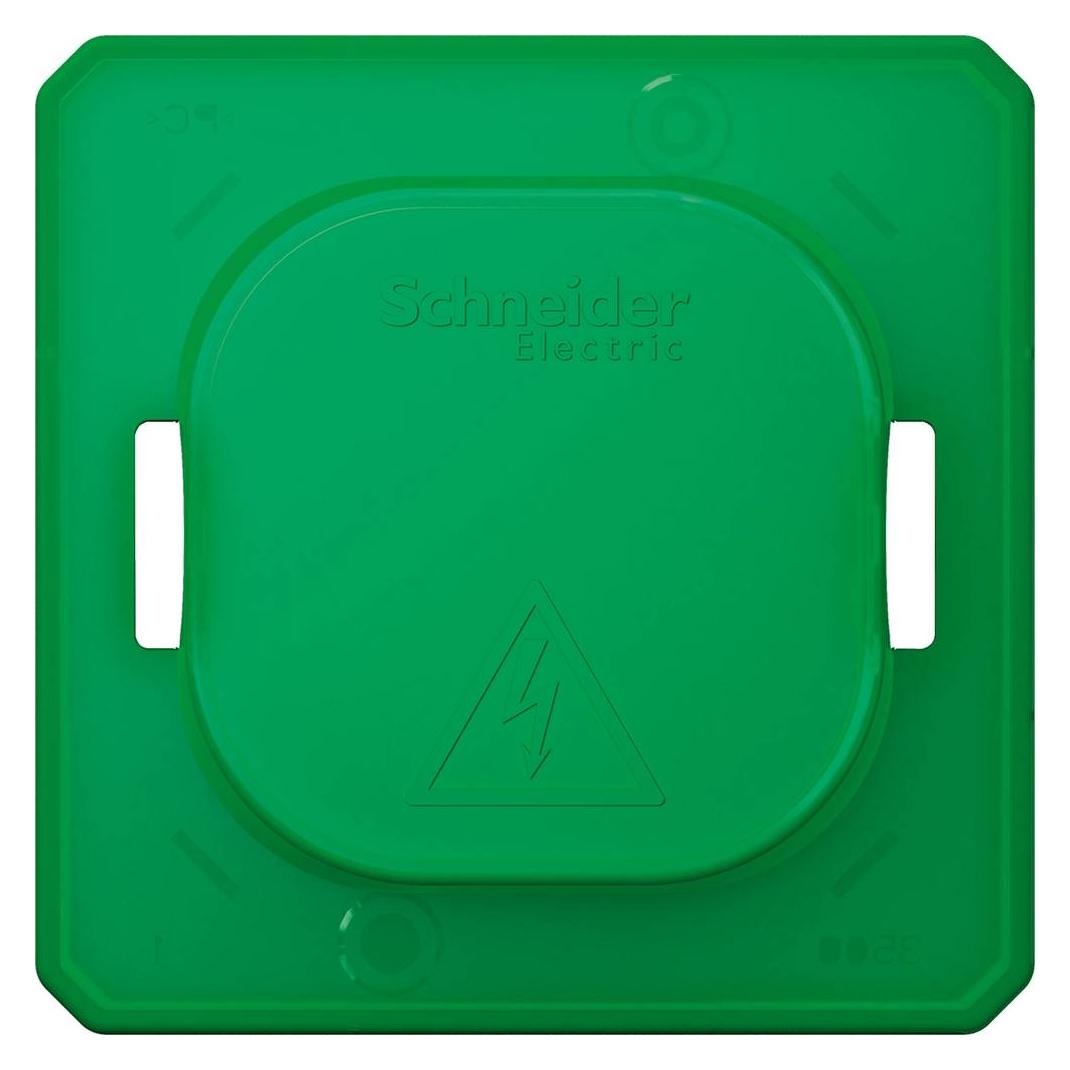 Schneider Electric Schmutzabdeckung für Schalter und Steckdosen, grün (MEG3900-0000)