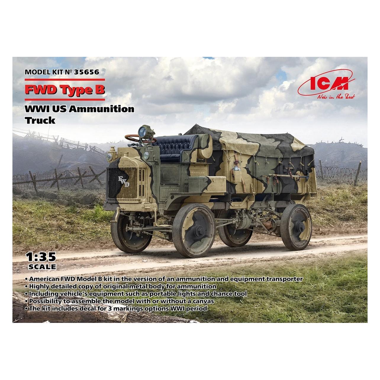 ICM FWD Type B, WWI US Ammunition Truck (35656)
