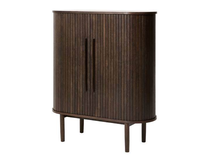 Furnierte Kommode 100 x 118 x 40cm Holz/Braun/Eiche Dunkel