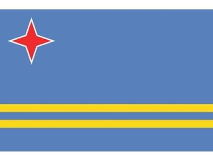 *** Grote Arubaanse Vlag 90x150cm - Vlag Aruba - van Heble® ***