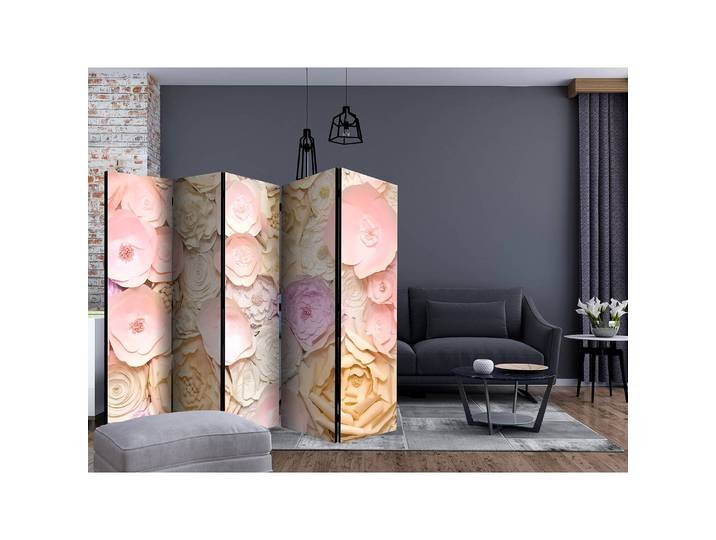 Paravent Flower Bouquet Polaire Multicolore 225 x 172 x 3cm