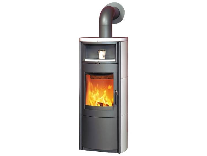 Kaminofen HARK »Nika EcoPlus creme-weiß« , grau, Kaminöfen, Kaminofen