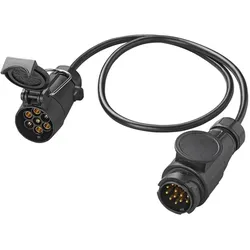 ProPlus Adapterkabel für Anhängerkupplungssteckdose 13/7-polig, 80 cm