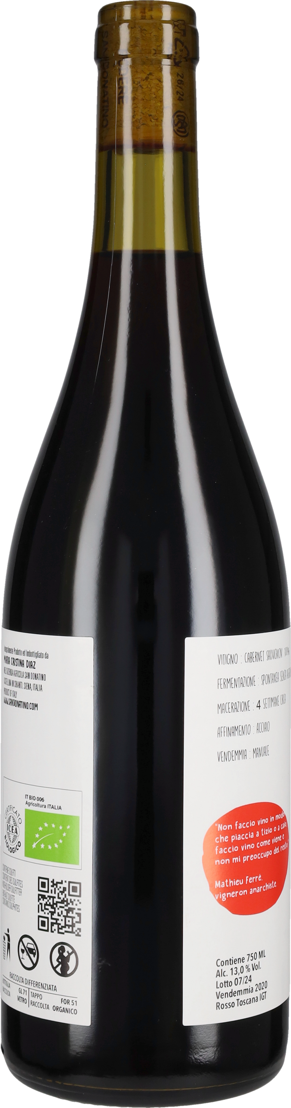 Cabernet Sauvignon 'Eretico' San Donatino 2020