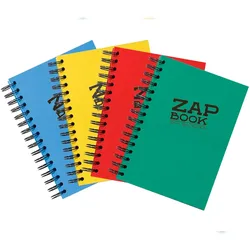 Clairefontaine 5x Zap Book, spiralgebundenes Skizzenbuch A5, 160 Blatt 80g - Gemischte Sortierung 8355C