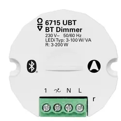 Busch-Jaeger 6715 UBT Smart Dimmaktor 1-fach UP Bluetooth Low Energy Casambi 230 V 2CKA006710A0026
