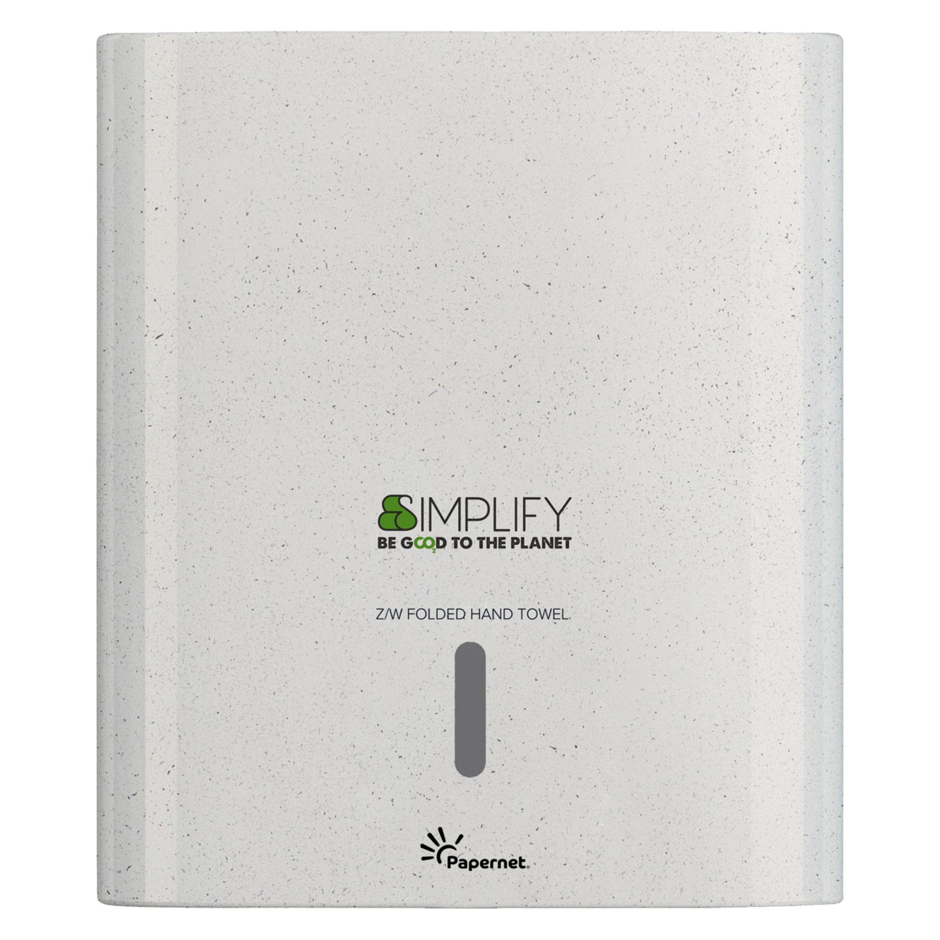Papernet NATURE Z-&W-Falz Spender, max. 2 Clip, 336x290x108mm CO² SIMPLIFY White wood (421336)