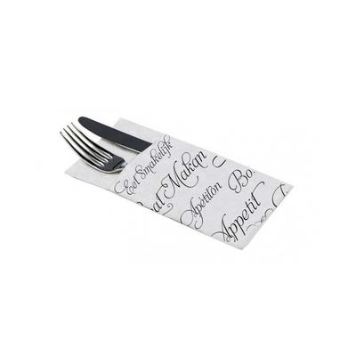 MONOUSO - Besteckservietten 40x40cm "Guten Appetit" 2-lagig (960 Stück)