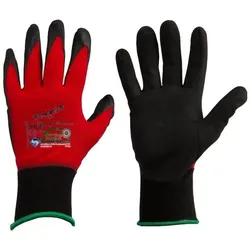 ASATEX Feinstrickhandschuh CONDOR-T m. Mikroschaumbesch. rot/schw. Gr.11, 1Paar