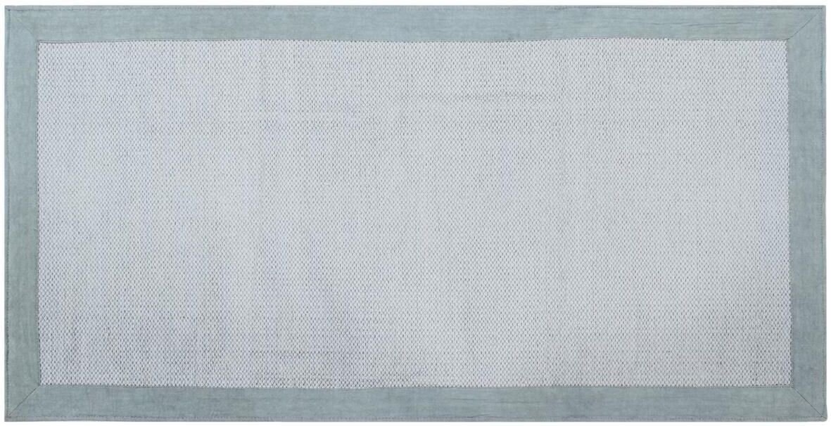 Miliboo Teppich für den Flur aus perlblauer Baumwolle 60 x 200 cm ASTER