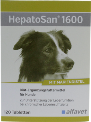 alfavet Tierarzneimittel GmbH HEPATOSAN 1600 Diät-Erg.Futterm.Tab.f.Hunde 120 St 13501063
