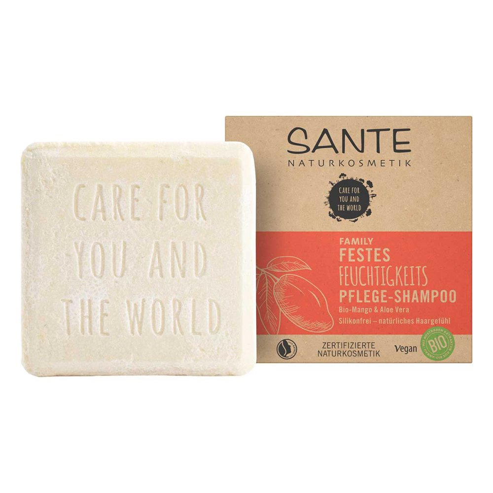 LOGOCOS Naturkosmetik GmbH & Co. KG Sante Family Festes Feuchtigkeits Pflege-Shampoo Bio-Mango & Alo 19419948