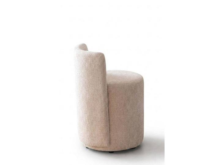 JVmoebel Hocker Luxus Elegant Pouf Hocker Beige Textil Boucle Schminktisch Modern Edel, Made in Europa