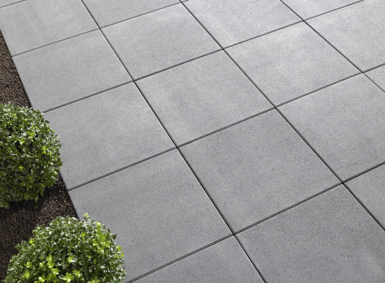 Kann Terrassenplatte Beton 50 x 50 x 5 cm betongrau