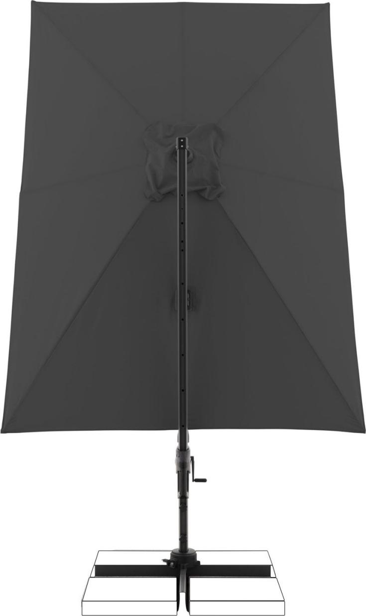 doppler "Doppler Ampelschirm Active Pendel Green Edition 310 x 210 cm Anthrazit 840"