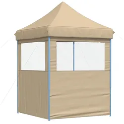vidaXL, Pavillon, Claire (mit 2 Seitenwänden) (200 cm, 200 cm)