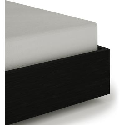 Spannbettlaken HECKETT & LANE "Elementi", grau (cloud, grau), B:90cm L:200cm, Mako-Satin, Obermaterial: 100% Baumwolle, Bettlaken, Spannbettlaken, Laken aus 100% Baumwolle, hochwertiges Mako-Satin, Betttuch ab 90x200