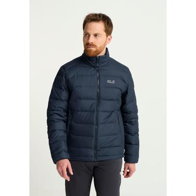 Daunenjacke JACK WOLFSKIN "WILD PASS DOWN JKT M RDS", Herren, Gr. M (50), blau (midnightsky), Obermaterial: 100% Polyester. Füllung: 90% Daunen, 10% Sonstige Fasern. Futter: 100% Polyester, Jacken Daunenjacke, mit warmer Daunenfüllung, wind- und...