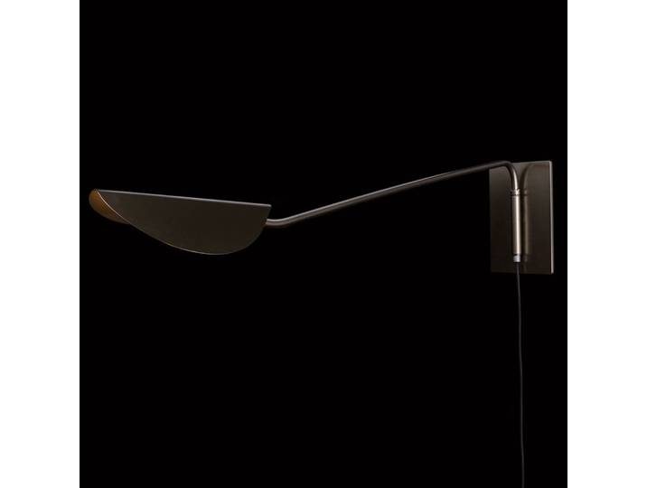 Oluce Designer Wandleuchte Plume, bronze / altmessing, für Wohn- / Esszimmer, Metall, Design