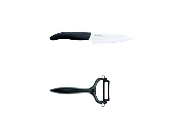 Premium Starter-Set „GEN“, Gemüsemesser & Sparschäler Keramik Schwarz Kyocera