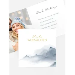 Grußkarten Weihnachten selbst gestalten mit Spruch und Fotos im Onlinedesigner bei Meine-Kartenmanufaktur.de