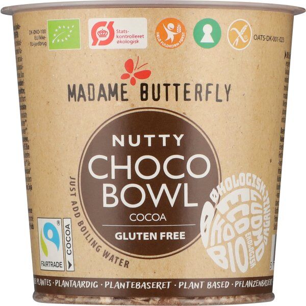 Madame Butterfly Øko Nutty Choco Bowl, 55 G