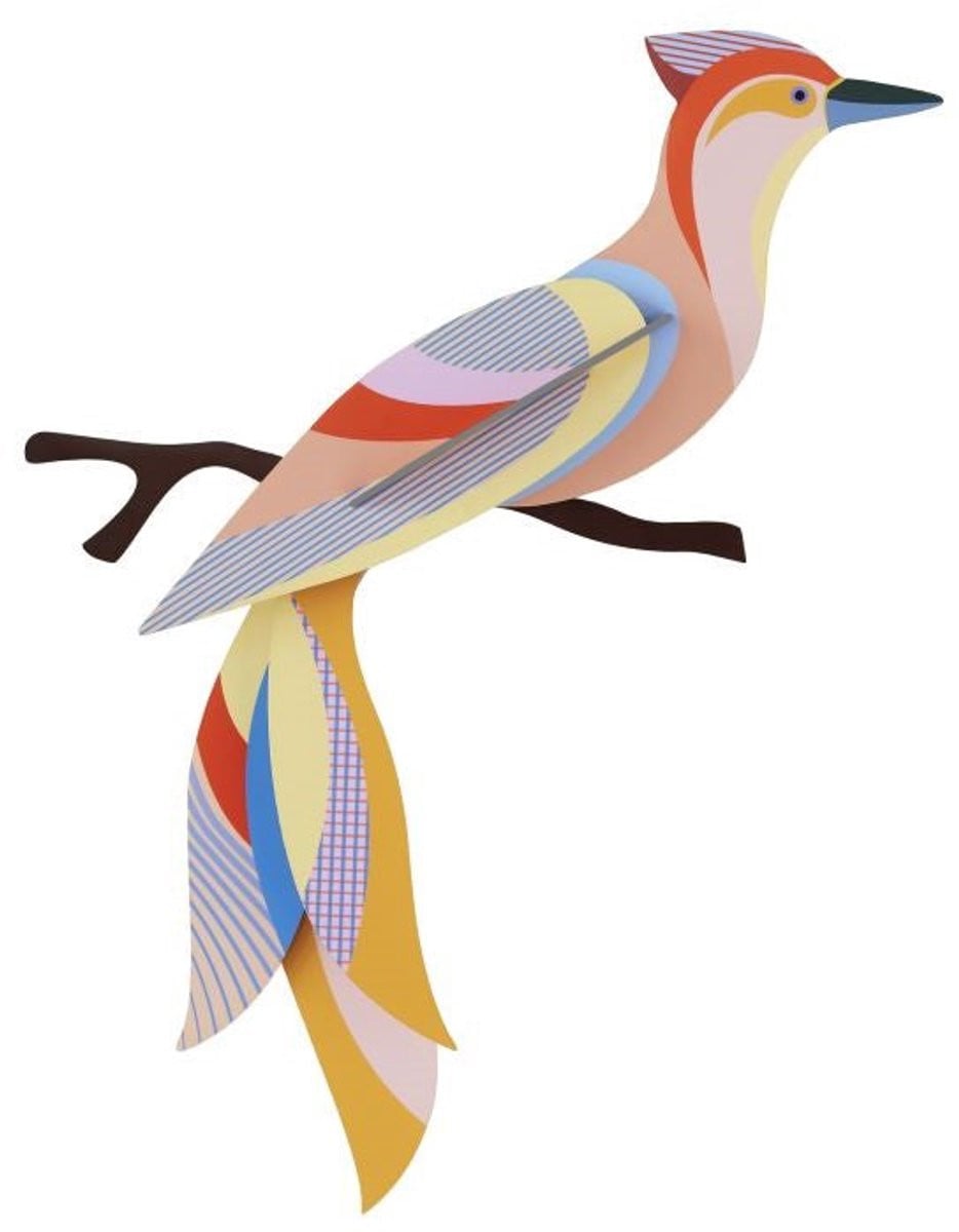 Studio ROOF Paradise Bird Sabah Wanddecoratie met Illustratie