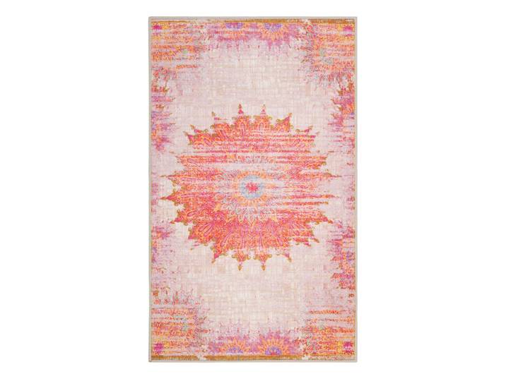 Tapis de bain vintage motif oriental multicolore 80x150