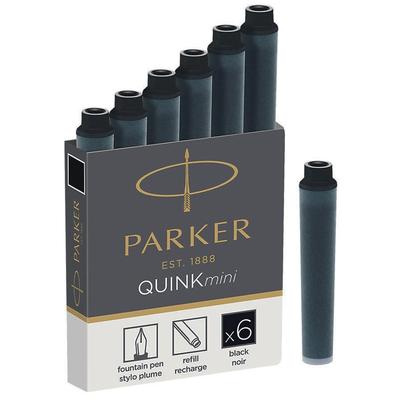 PARKER Tintenpatronen QUINKmini, schwarz, permanent
