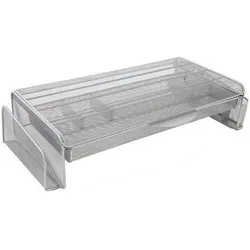 Alba Monitor Stand MESHUP M silber, Monitor Erhöhung, Grau