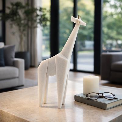 "Sagebrook Home's Elegant White Resin 16-inch Andora Giraffe Statuary Perfect for Inspire Home Elegance - 9"" x 4"" x 16"""