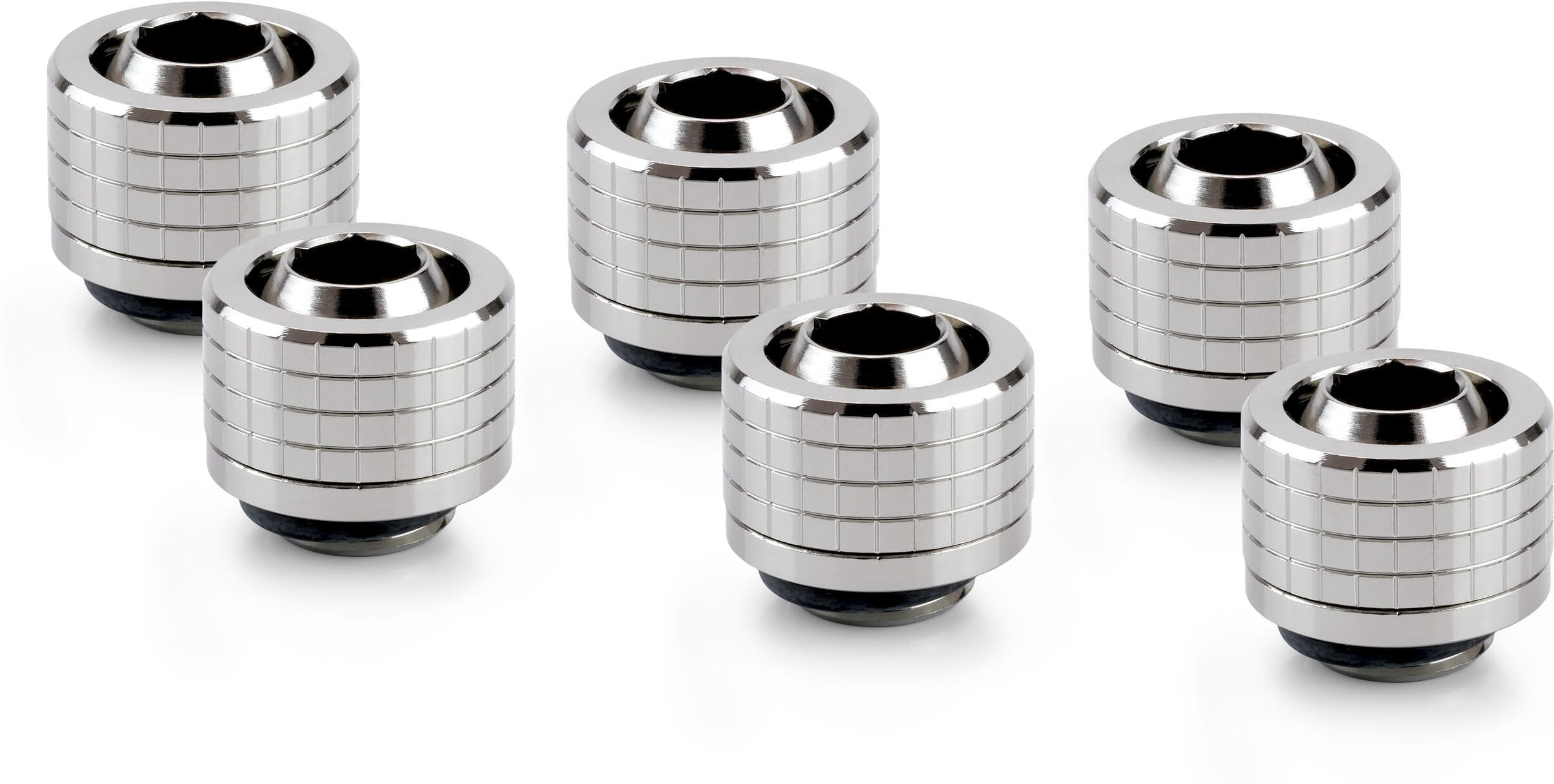 Thermal Grizzly DeltaMate Anschluss - ST13 Glanz Nickel (6er-Pack)