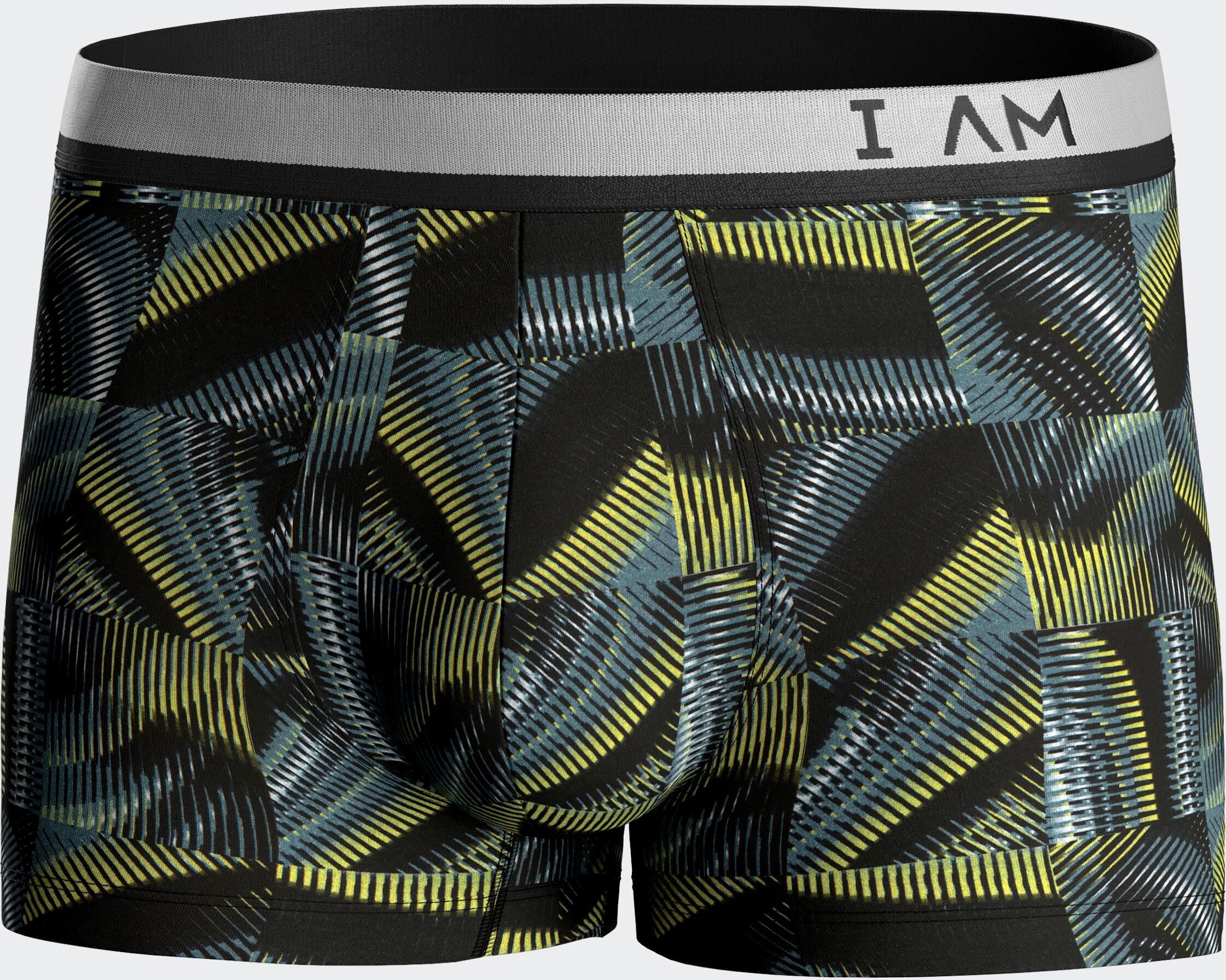IBYIMPETUS Pack de dois boxers de homem estampado Néon AZUL (S)