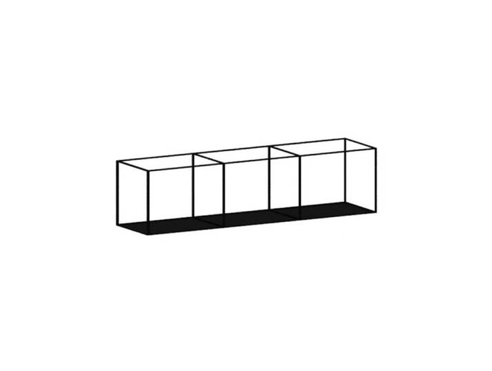 ZEUS étagère murale SLIM IRONY WALL RACK (L 124 cm - Métal verni)