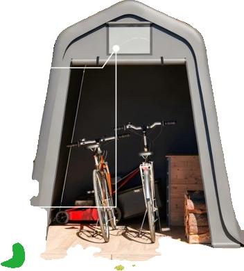 Lagerschrank, langlebige Metallkonstruktion, wetterbeständig, 01