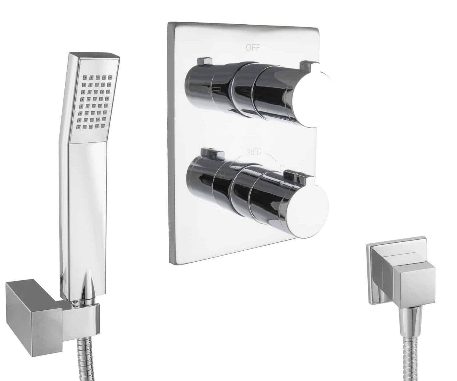 PaulGurkes Unterputz Wannen Set mit Thermostat Armatur ohne Einlauf