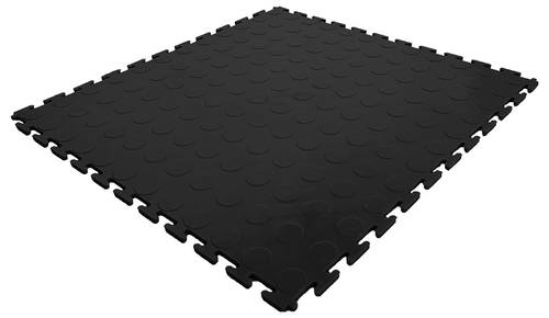Kunzer 7GBEV10 Werkstattbodenfliese PP Schwarz Werkstattbodenfliese PP (L x B x H) 510 x 510 x 7mm 10St.