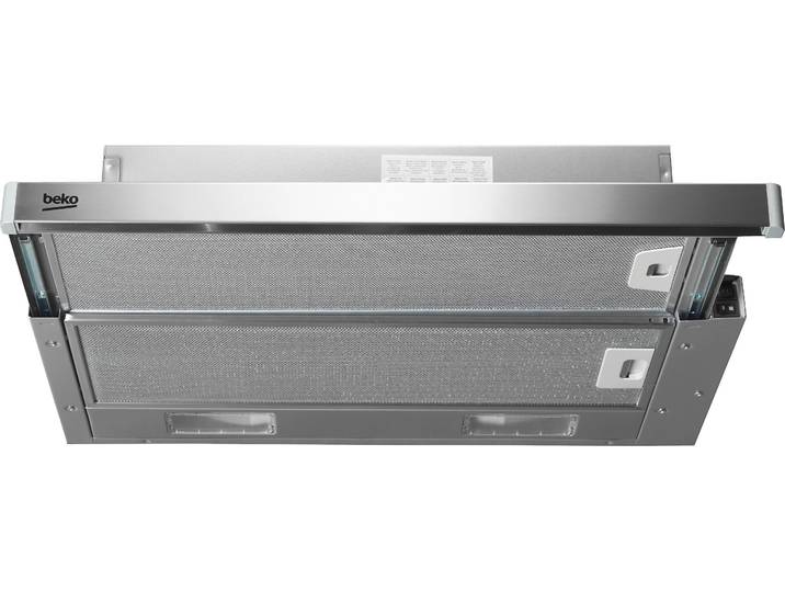 BEKO Unterbauhaube HNT61311XH , Energieeffizienz: C, silber (edelstahl), B:59,8cm H:175cm T:43cm, Dunstabzugshauben, Metallfettfilter – Fettpartikel zuverlässig auffangen, Unterbauhaube
