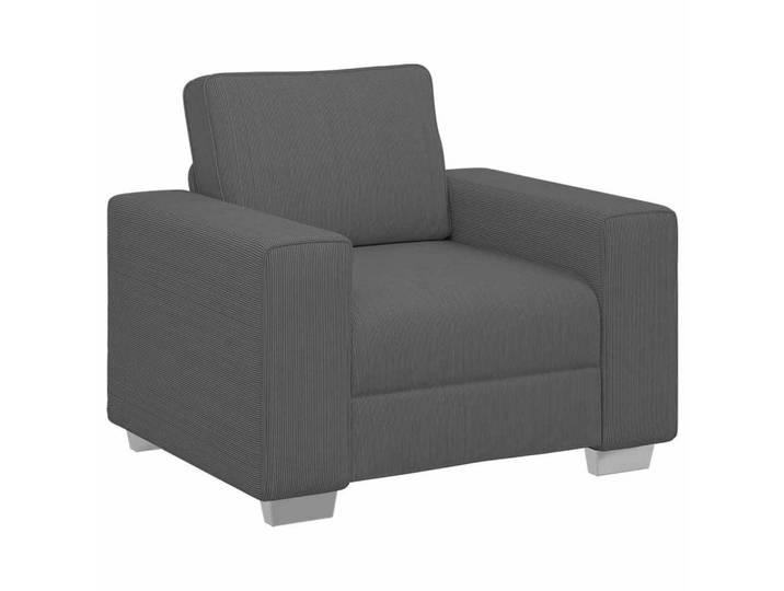 vidaXL Sofa Sessel Dunkelgrau 100x77x82 cm Cordstoff, 1 Teile
