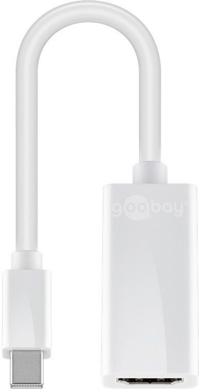 Goobay Mini DisplayPort/HDMI Adapterkabel - HDMI Adapter - HDMI 1.4 (F) auf mini Displayport (M) - 20cm - Full HD (1080p HD)