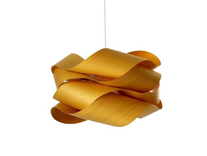 LZF Pendelleuchte Link - Yellow (Gelb) , Weiß matt , Large Natu