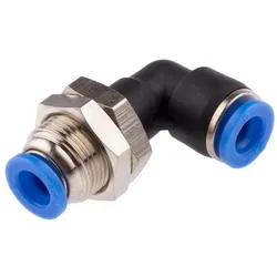 RS PRO, Rohrverbindungstechnik, 90 Degree Bulkhead Elbow Fitting, 6 mm (Winkelverbindung)