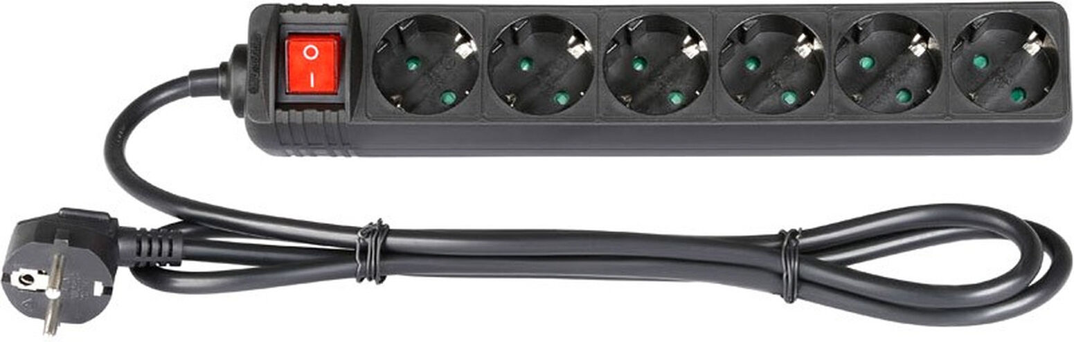 Adam Hall Accessories 8747 S 6 6-Fach Steckdosenleiste Mit Schalter