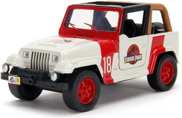 Miniature 1:24 Jeep Wrangler Jurassic Park camouflage 1992 - Jada Toys