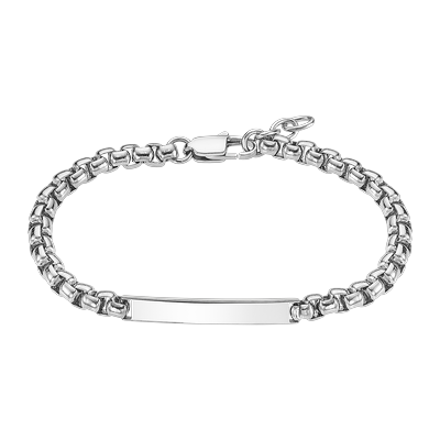 Armband LOTUS "Temptation Game", edelstahlfarben, Armbänder, Herren, 20,7cm, Edelstahl, Armband