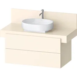 Duravit Balcoon Konsolenwaschtischunterbau, wandhängend, Rechteckig, Tip-on Technik,  570x1000x534mm, BA50140JDID0000, Farbe: Elfenbein