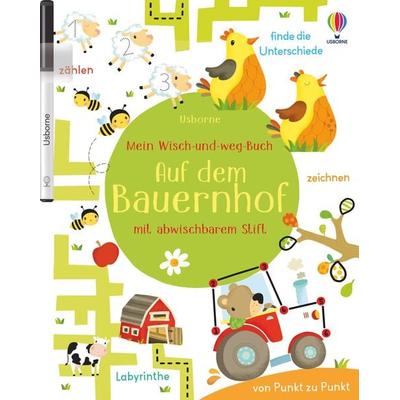 Mein Wisch-und-weg-Buch: Auf dem Bauernhof, Taschenbuch von Kirsteen Robson, Usborne, 978-1-78941-687-9